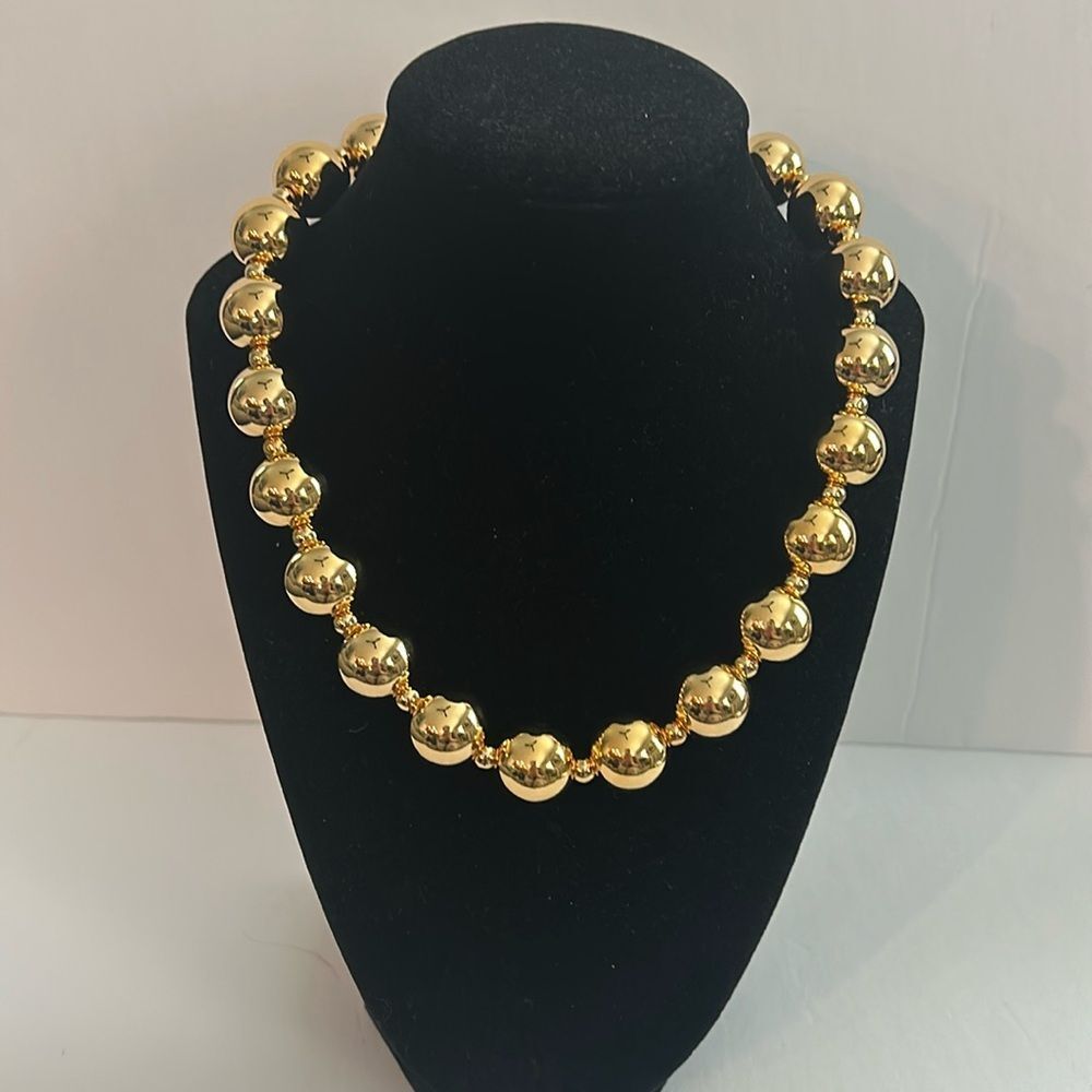 NWOT Joan Rivers Gold Tone Beaded Necklace